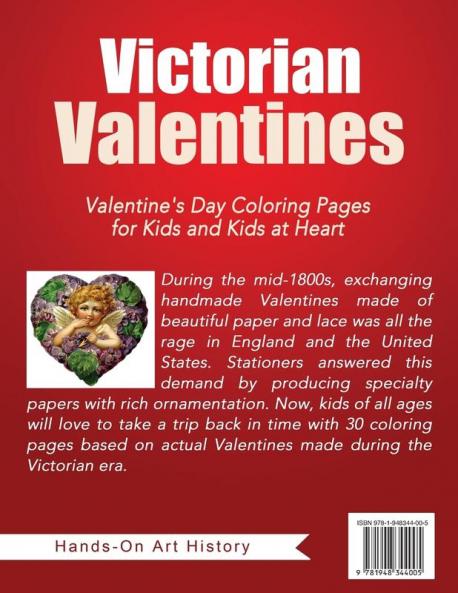 Victorian Valentines: Valentine's Day Coloring Pages for Kids and Kids at Heart: 25 (Holiday Coloring)