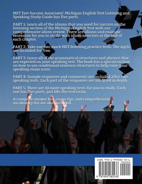 Michigan English Test Listening and Speaking Study Guide: MET Test Idioms Exercises and Practice Tests