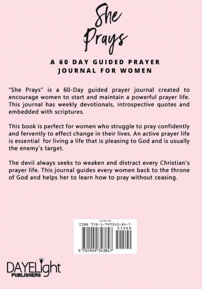 She Prays: 60-Day Prayer-Guided Journal For Women