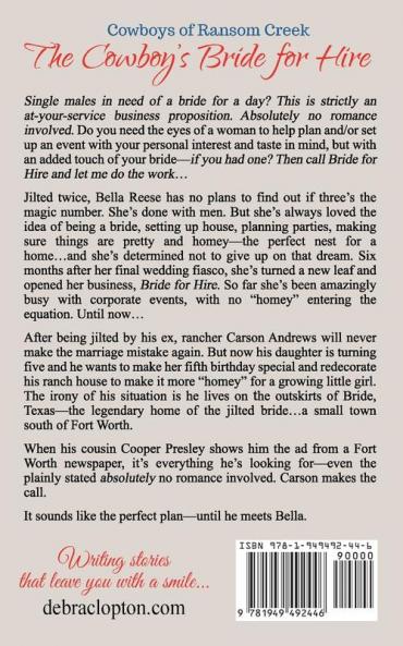 The Cowboy's Bride for Hire: 2 (Cowboys of Ransom Creek)