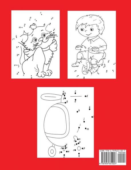 Alphabet Dot-to-Dot Book for Kids