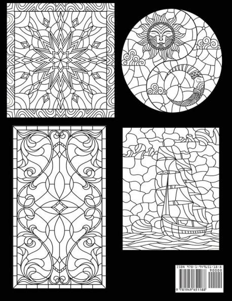 Stained Glass Coloring Book