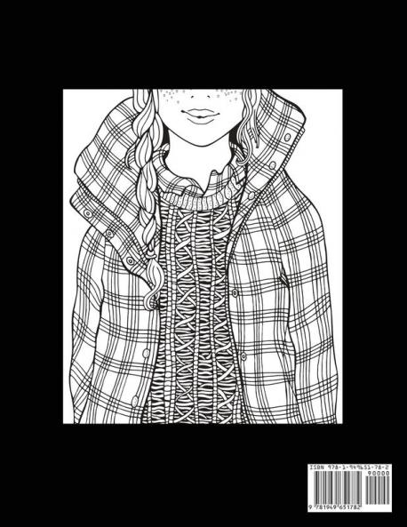 Teen Coloring Book for Girls
