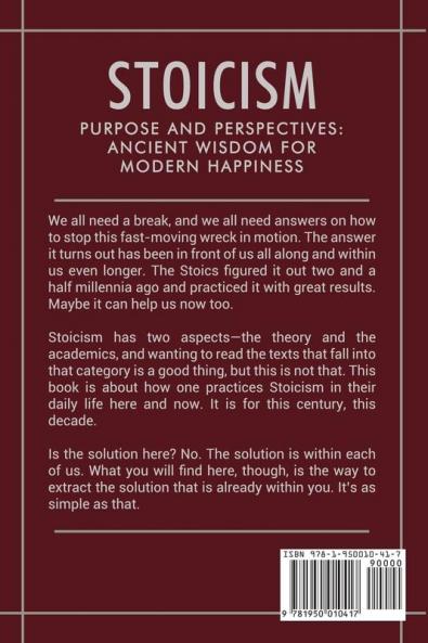 Stoicism - Purpose and Perspectives