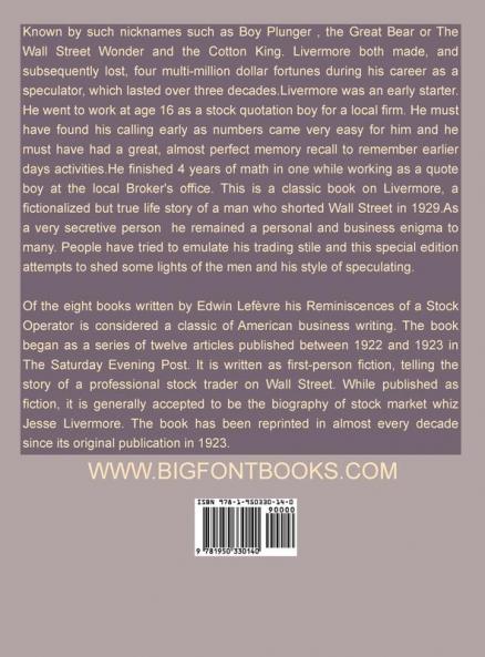 Reminiscences of a Stock Operator (Annotated Edition)