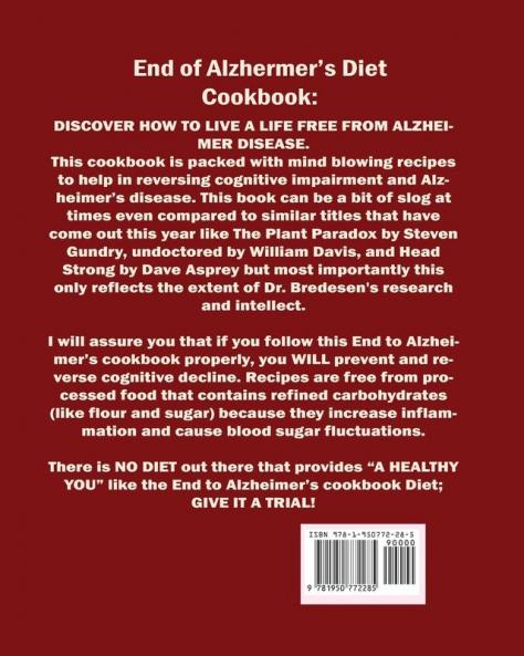 End Of Alzheimer Cookbook