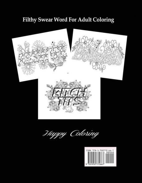 Swear Words Adult coloring book