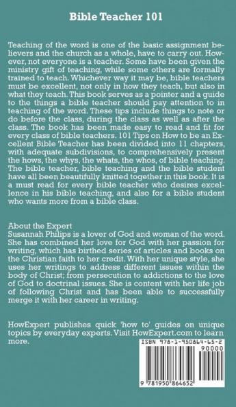 Bible Teacher 101
