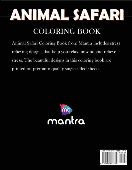 Animal Safari Coloring Book