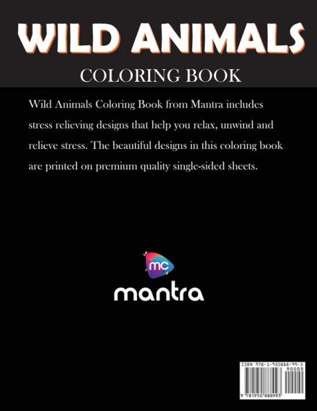 Wild Animals Coloring Book