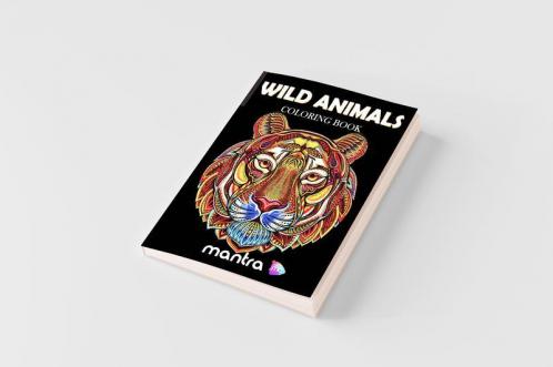 Wild Animals Coloring Book
