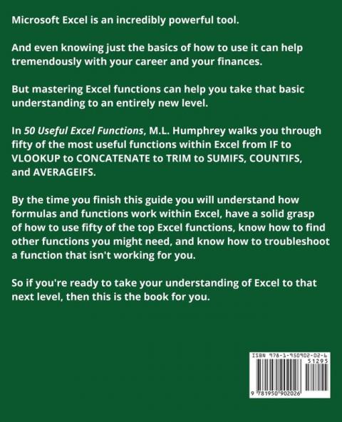 50 Useful Excel Functions: 3 (Excel Essentials)