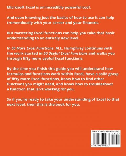 50 More Excel Functions: 4 (Excel Essentials)