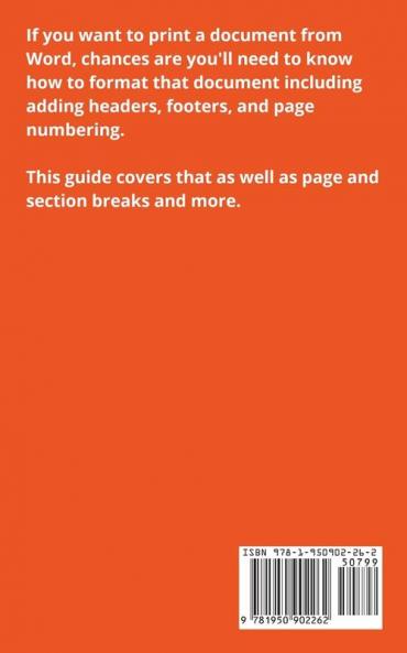 Page Formatting: 2 (Easy Word Essentials)