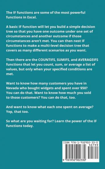 The IF Functions: 4 (Easy Excel Essentials)