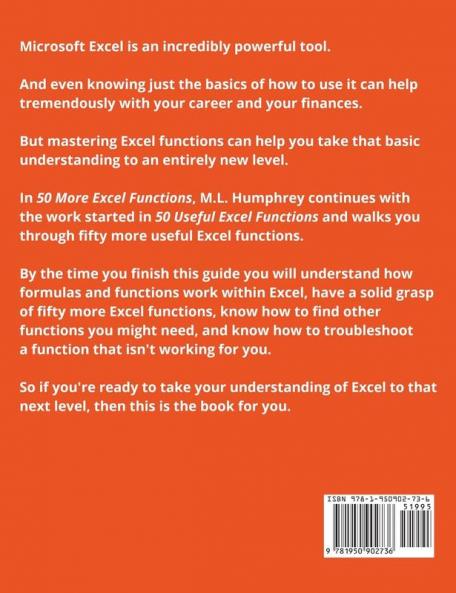 50 More Excel Functions: 4 (Excel Essentials)