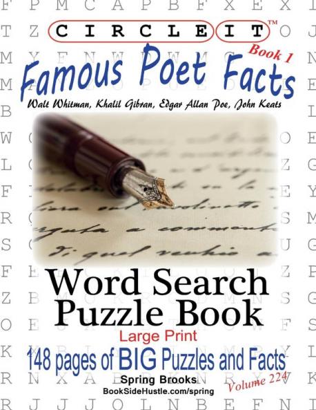 Circle It Famous Poet Facts Book 1 Word Search Puzzle Book