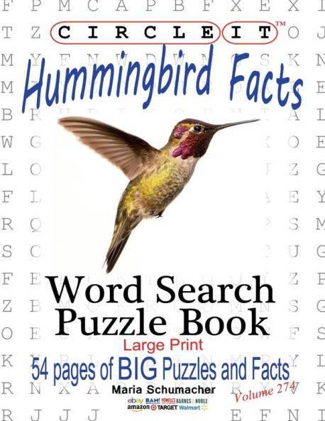 Circle It Hummingbird Facts Word Search Puzzle Book
