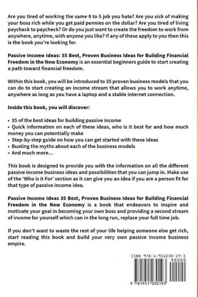 Passive Income: Ideas - 35 Best Proven Business Ideas for Building Financial Freedom in the New Economy - Includes Affiliate Marketing Blogging Dropshipping and Much More!