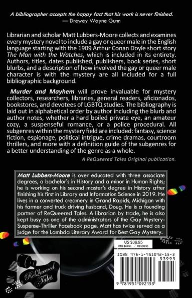 Murder and Mayhem: An Annotated Bibliography of Gay and Queer Males in Mystery 1909-2018