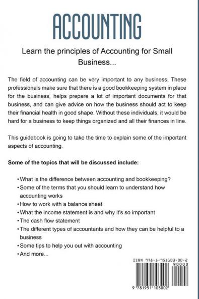 Accounting: Step by Step Guide to Accounting Principles & Basic Accounting for Small business: 1