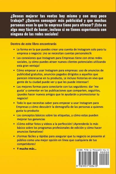 Marketing en Instagram: ¡Una Forma Perfecta de Hacerse Rico! (Libro en Español/Instagram Marketing Book Spanish Version): 3 (Marketing En Redes Sociales)