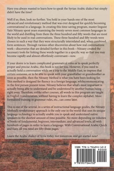 Conversational Arabic Quick and Easy: Syrian Dialect