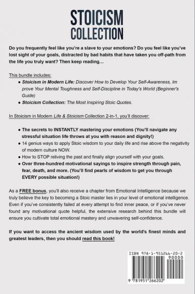 Stoicism Collection: 2-in-1 Bundle: Stoicism in Modern Life + The Most Inspiring Stoic Quotes - The #1 Beginner's Box Set for Self-Awareness and Mental Toughness in Today's World