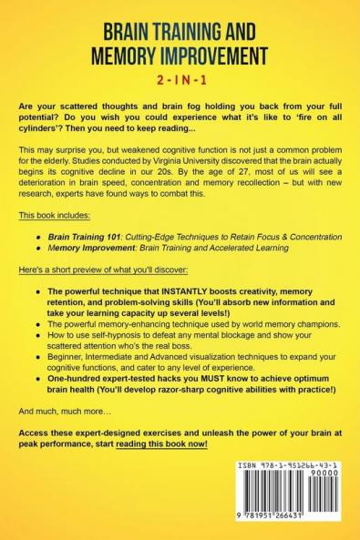 Brain Training and Memory Improvement 2-in-1: Brain Training 101 + Memory Improvement - The #1 Complete Box Set to Train Your Brain and Discover Your Unlimited Memory Potential