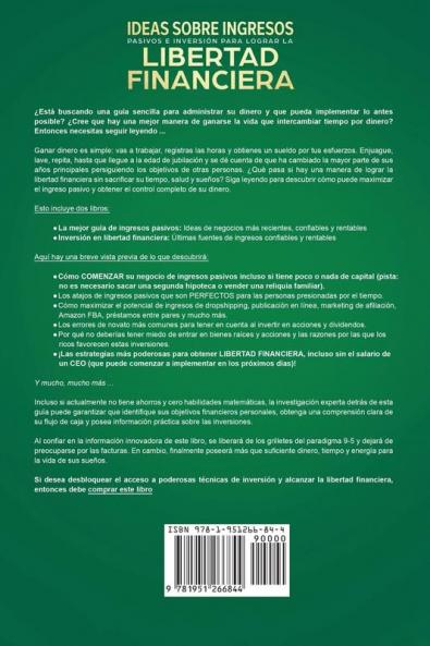 Ideas sobre ingresos pasivos e inversión para lograr la libertad financiera: Cómo evitar estar quebrado y hacer $10000/mes en ingresos pasivos