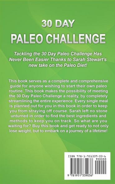 30 Day Paleo Challenge: The 30 Day Paleo Guide to Lose Weight and Live a Healthier Lifestyle