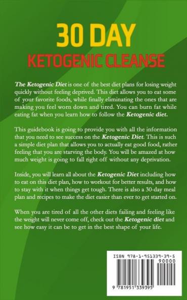 30 Day Ketogenic Cleanse: The Ultimate Guide to Living the Keto Lifestyle