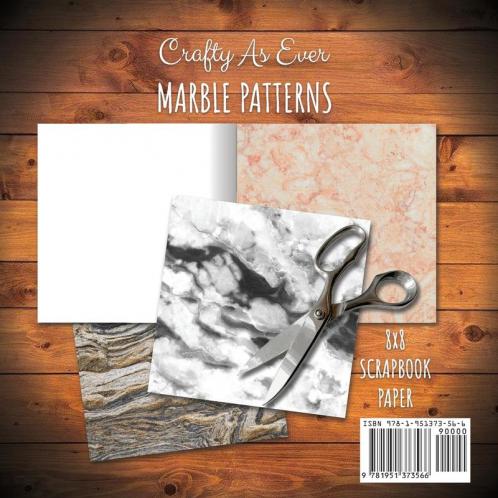 Marble Patterns Scrapbook Paper Pad 8x8 Scrapbooking Kit for Papercrafts Cardmaking Printmaking DIY Crafts Stationary Designs Borders Backgrounds