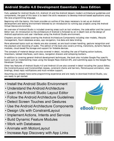 Android Studio 4.0 Development Essentials - Java Edition: Developing Android Apps Using Android Studio 4.0 Java and Android Jetpack