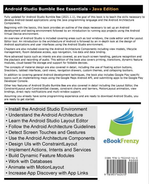 Android Studio Bumble Bee Essentials - Java Edition