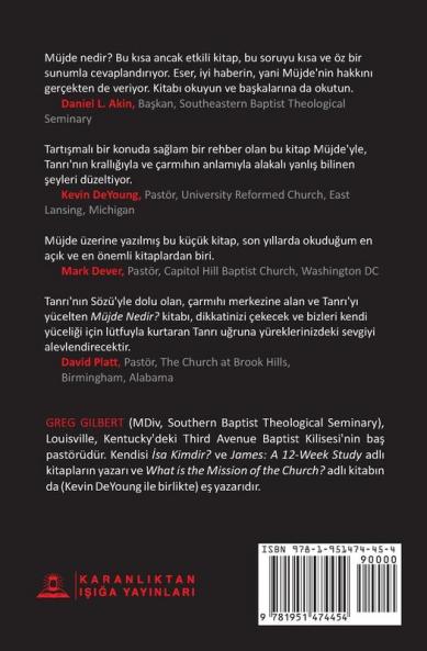 Mu?jde Nedir? (What Is the Gospel?) (Turkish)