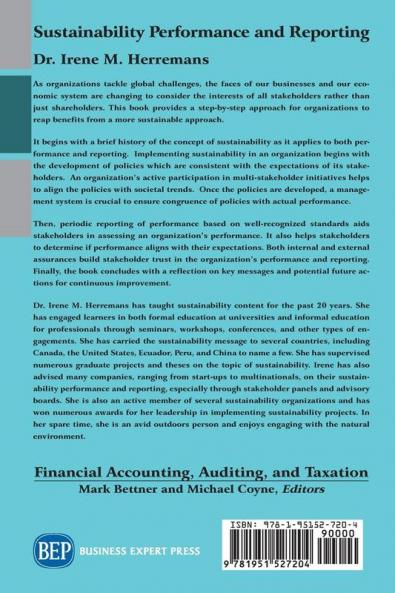 Sustainability Performance and Reporting