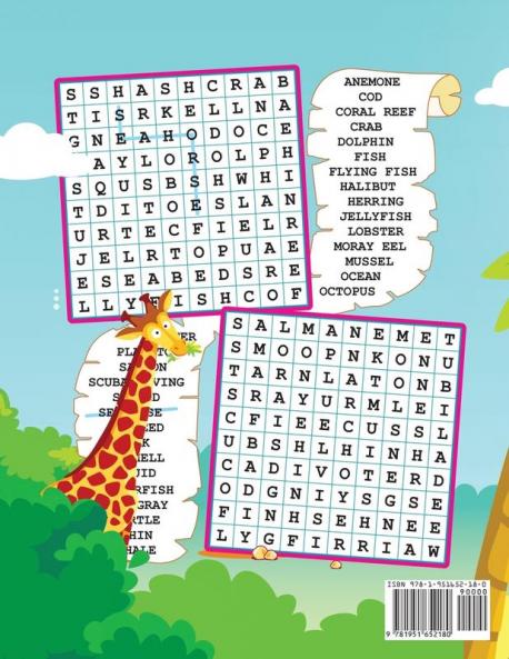 Word Search for Kids Ages 6-8: 80 Large Print Word Search Puzzles to Keep Your Child Entertained for Hours