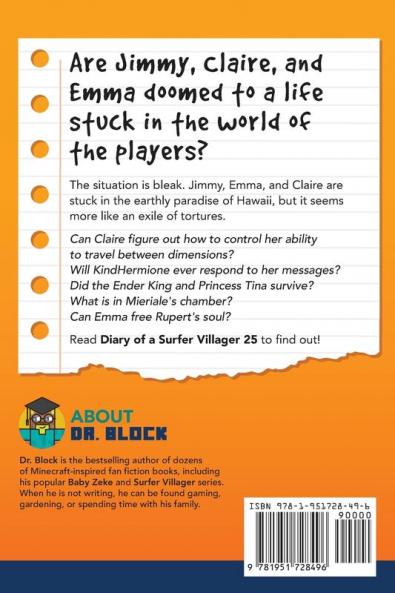 Diary of a Surfer Villager Book 25: an unofficial Minecraft book