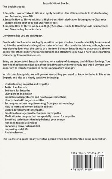 Empath: 3 Manuscripts - Empath: The Ultimate Guide to Understanding and Embracing Your Gift Empath: Meditation Techniques to shield your body ... Relationships (Empath Series) (Volume 4)