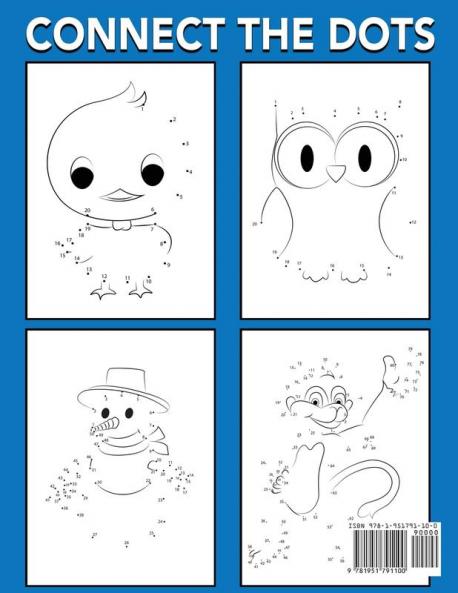 Connect The Dots Book For Kids Ages 4-8