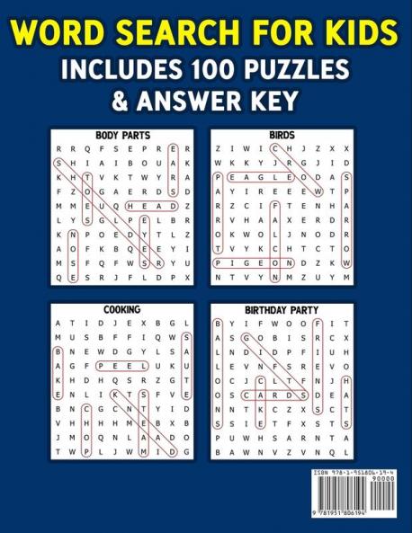 Word Search for Kids Ages 8-10