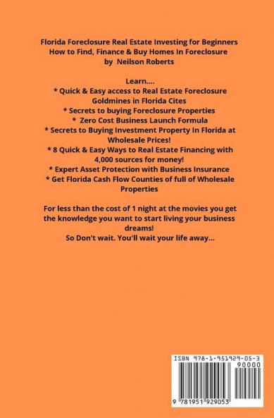 Foreclosure Investing in Florida Real Estate for Beginners: How to Find & Finance Foreclosed Properties