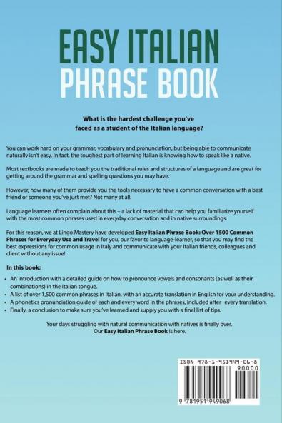 Easy Italian Phrase Book