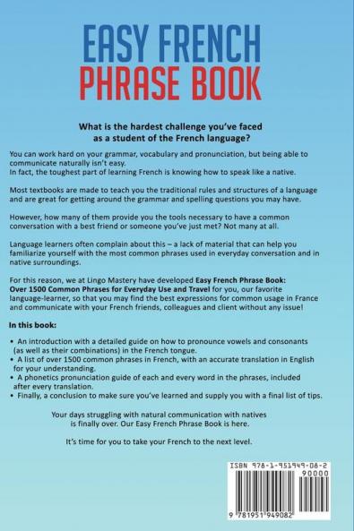 Easy French Phrase Book