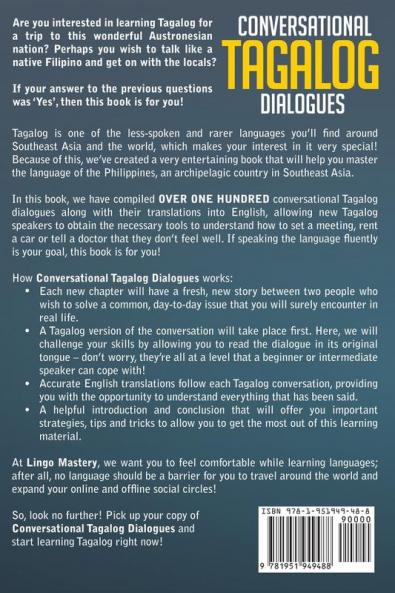 Conversational Tagalog Dialogues: Over 100 Tagalog Conversations and Short Stories (Conversational Tagalog Dual Language Books)