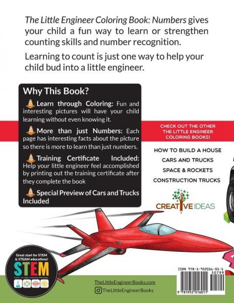 The Little Engineer Coloring Book - Numbers