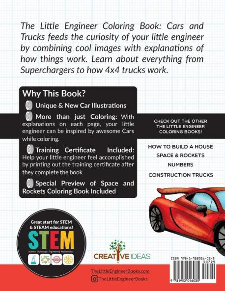 The Little Engineer Coloring Book - Cars and Trucks