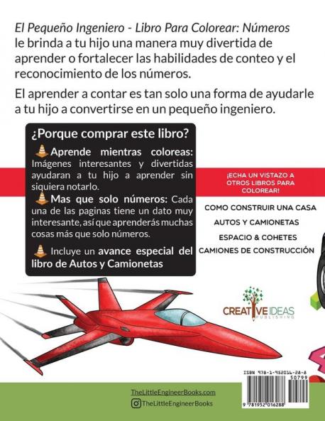 El Pequeño Ingeniero - Libro Para Colorear - Números