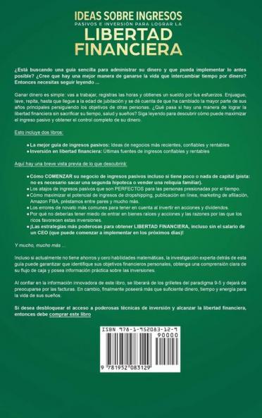 Ideas sobre ingresos pasivos e inversión para lograr la libertad financiera: Cómo evitar estar quebrado y hacer $10000/mes en ingresos pasivos
